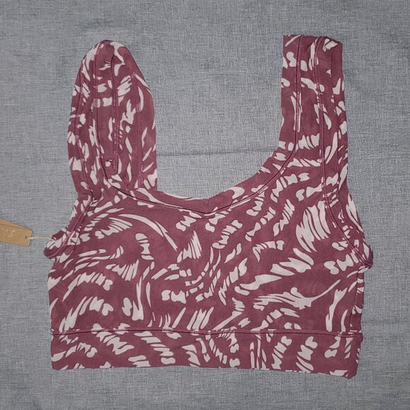 NWT SKIMS 3X Summer Mesh Scoop Bralette RASPBERRY SWIRL - Picture 1 of 3